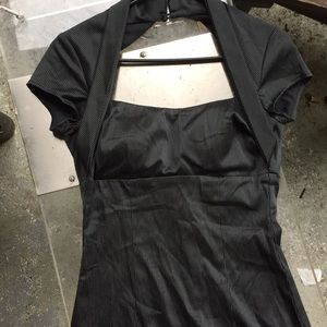 Pinstripe cocktail dress